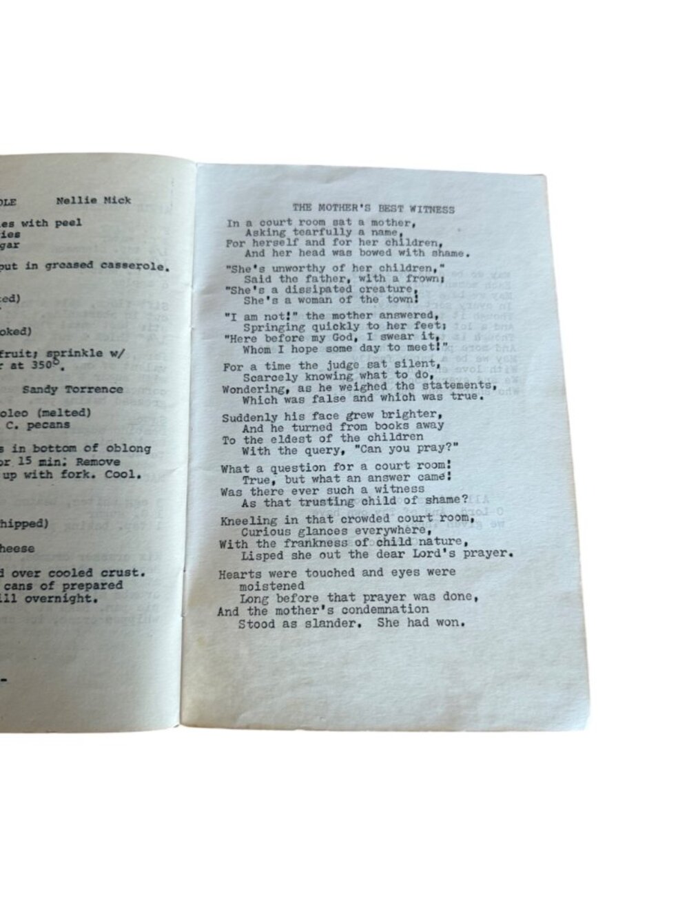 Kountry Kitchen Recipes Cookbook 1974 Hope United Methodist Melbourne FL Typed - Picture 11 of 12
